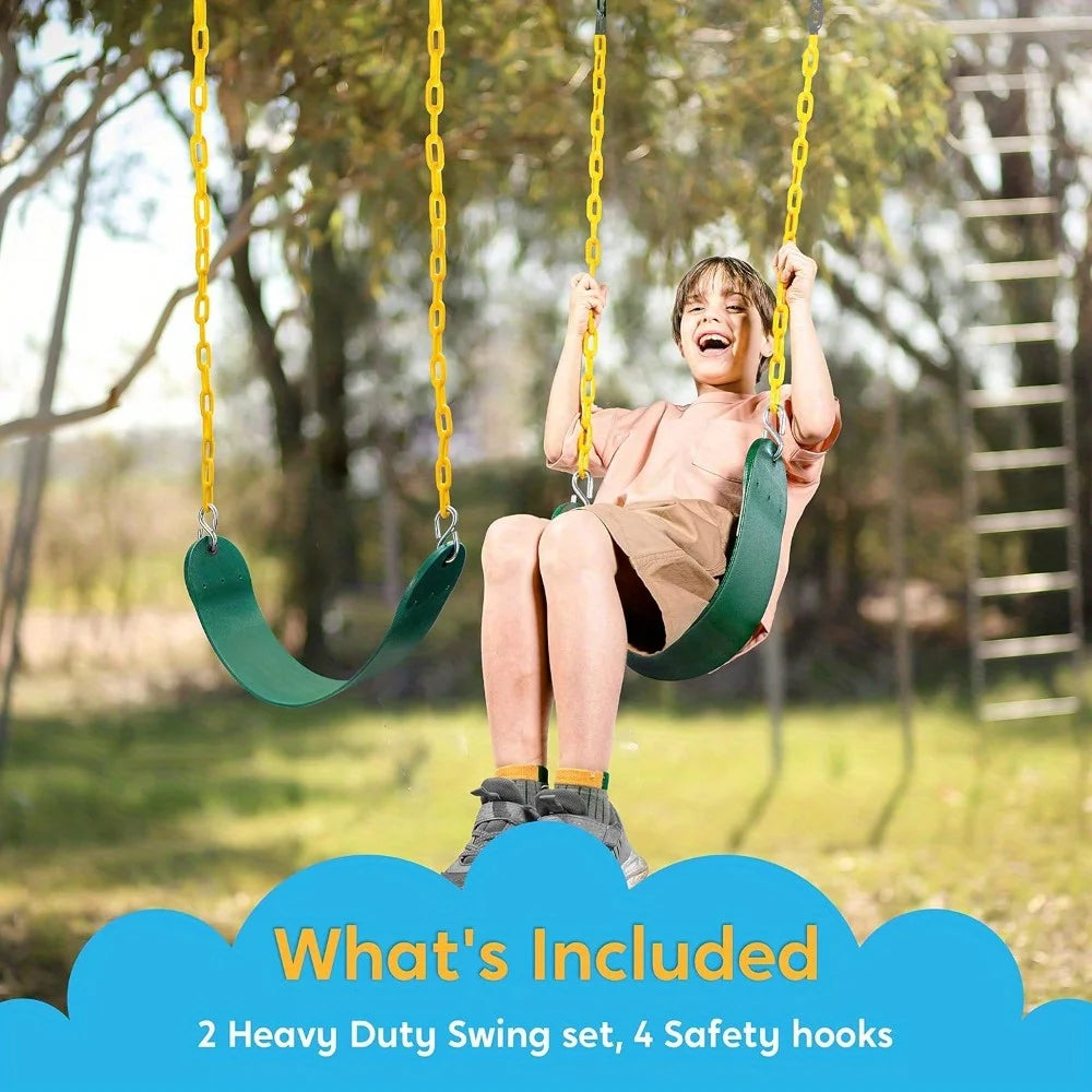 2 Pack Green Swing Seats
