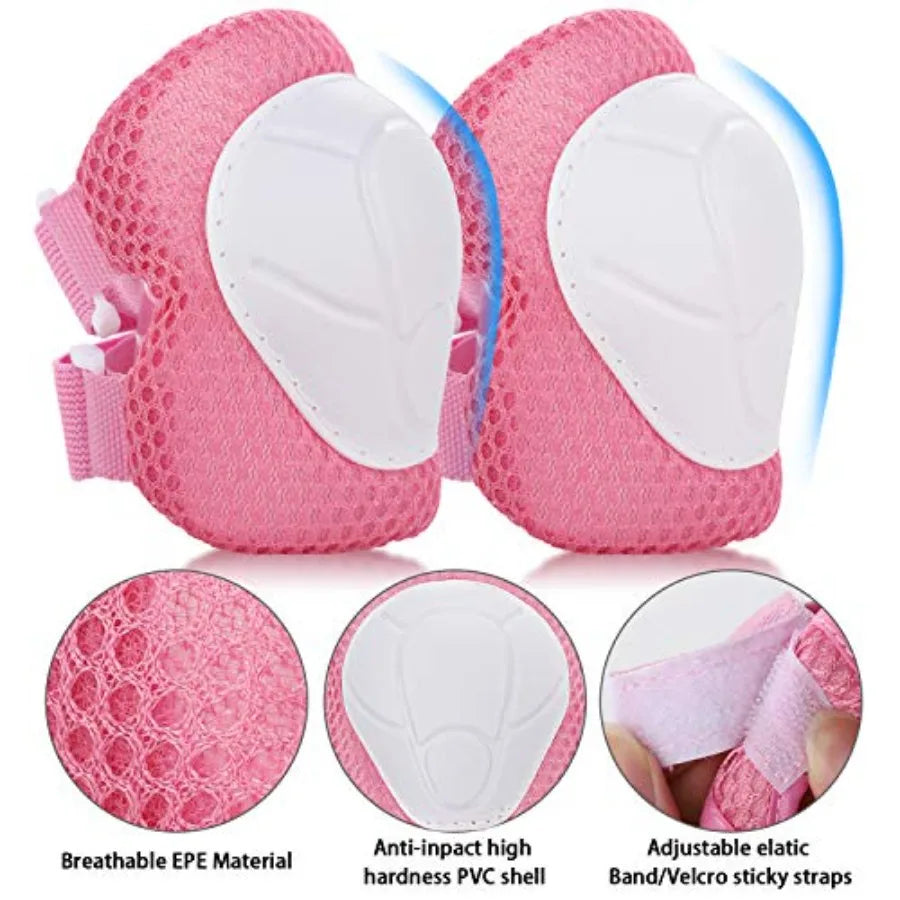 Bike Helmet Set Skateboard Knee Pads