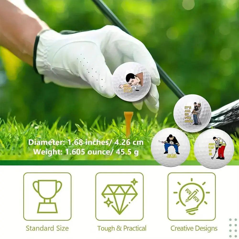 Funny Golf Balls Gift Set