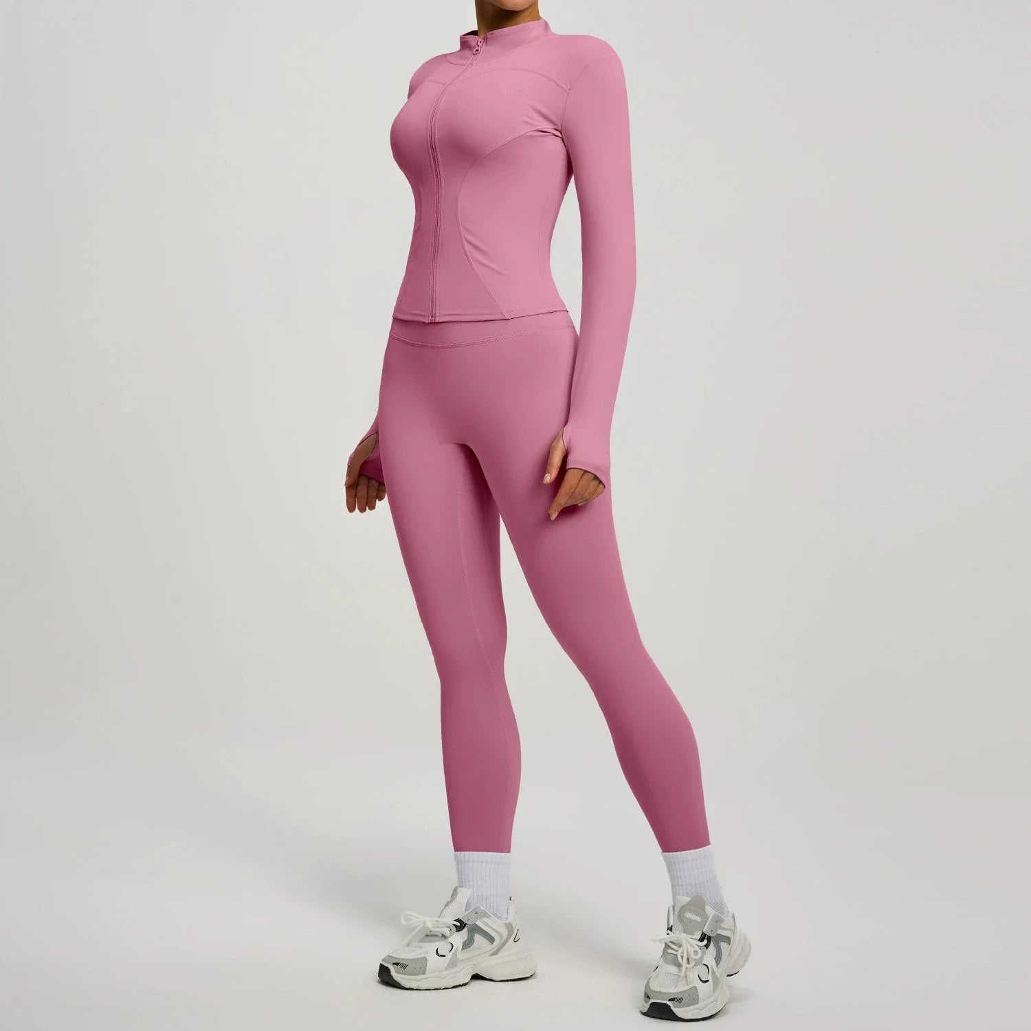2Pcs Jacket Yoga Sets Women