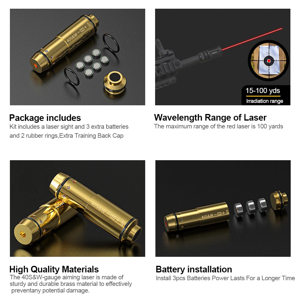 40S&W Dry Fire Laser Training Cartridge