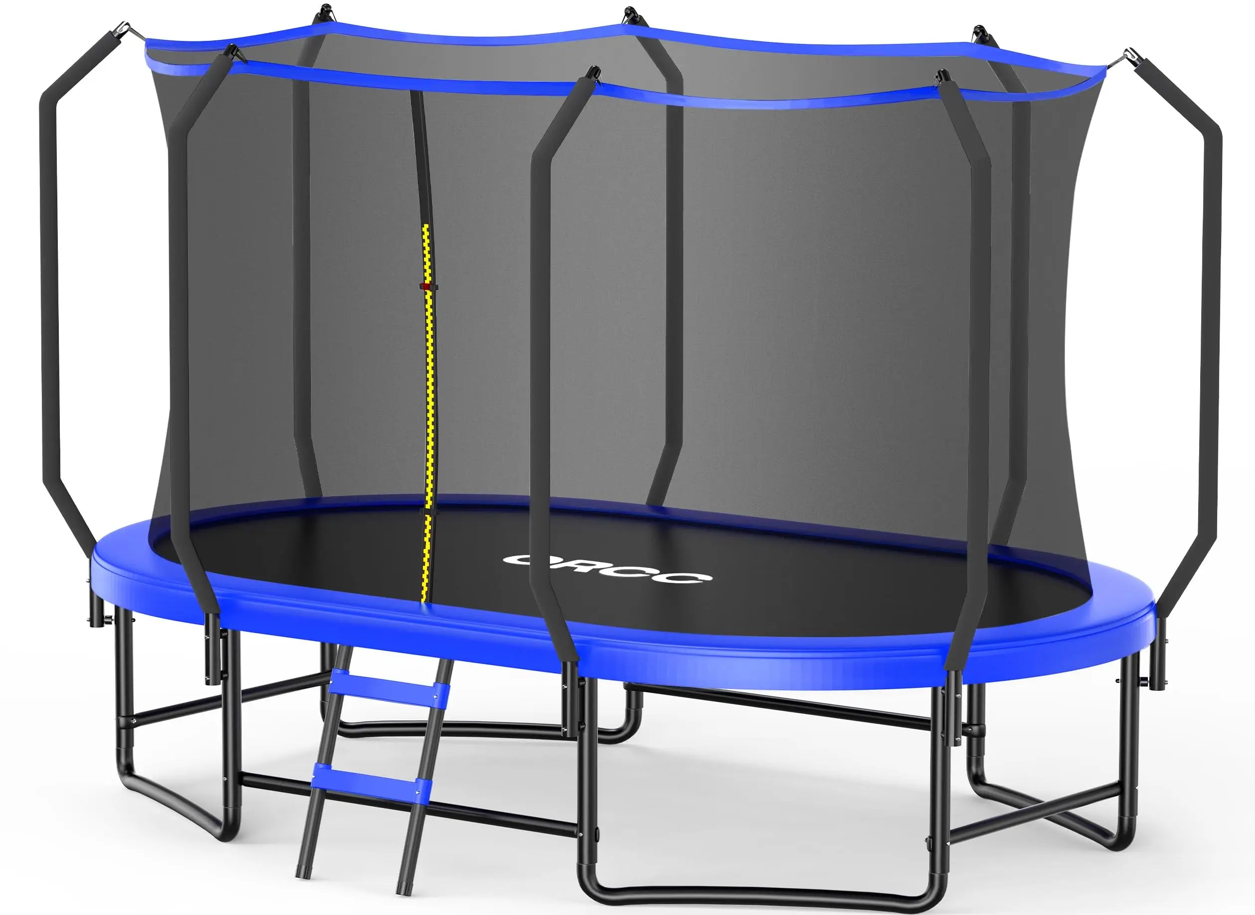 Oval Outdoor Trampoline with Safety Net