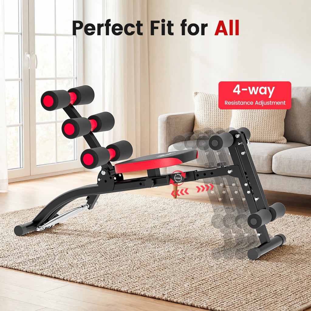 6 in 1 4-Level Adjustable Ab Workout Bench