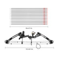 Compound Bow Hunting Kit with 12 Arrows