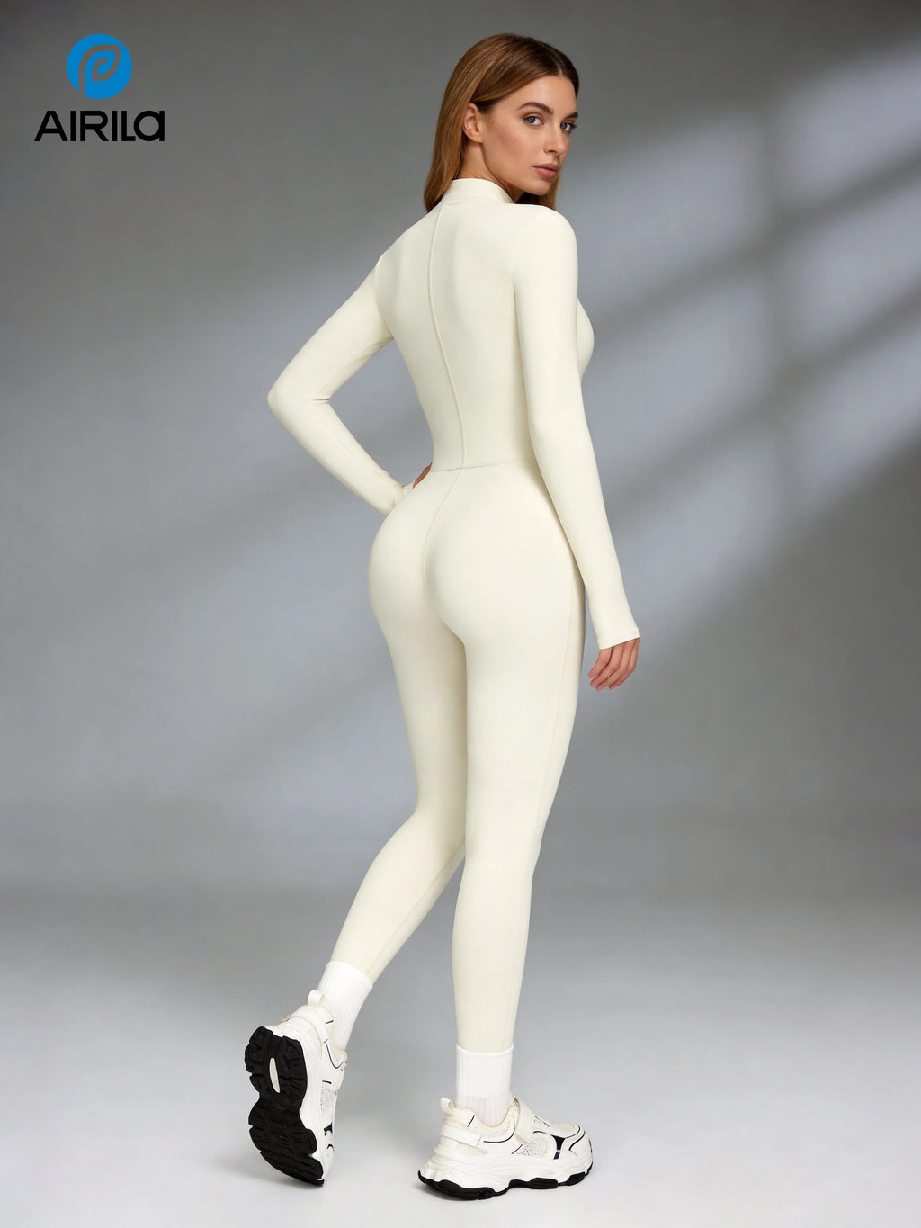 Jumpsuits Front Zip Gym Yoga Pilates Bodysuits
