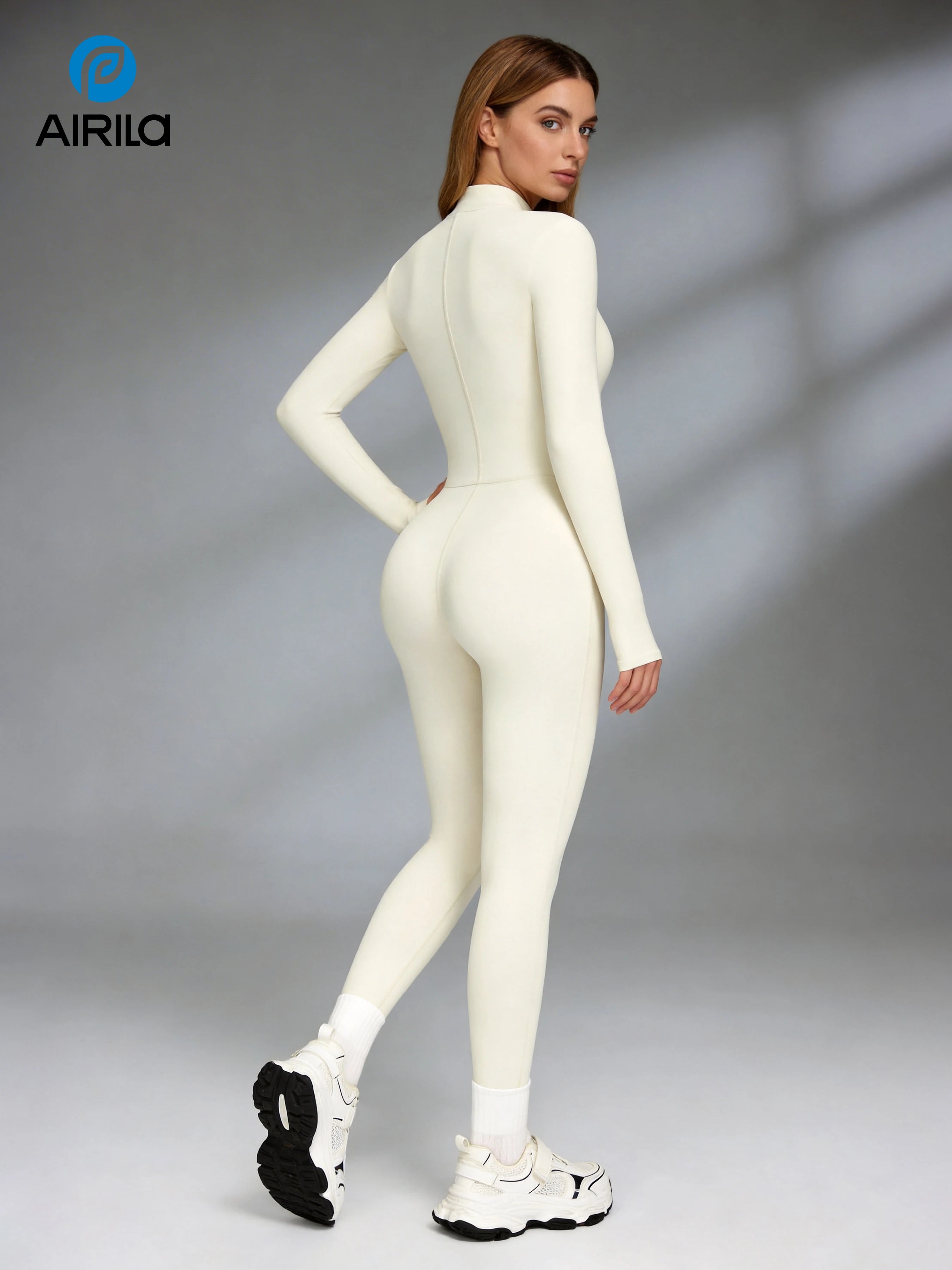 Jumpsuits Front Zip Gym Yoga Pilates Bodysuits