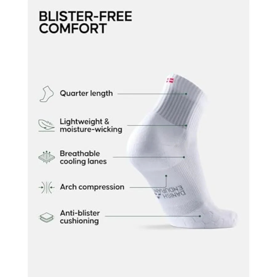 Ultra-Comfort Quarter Running Socks