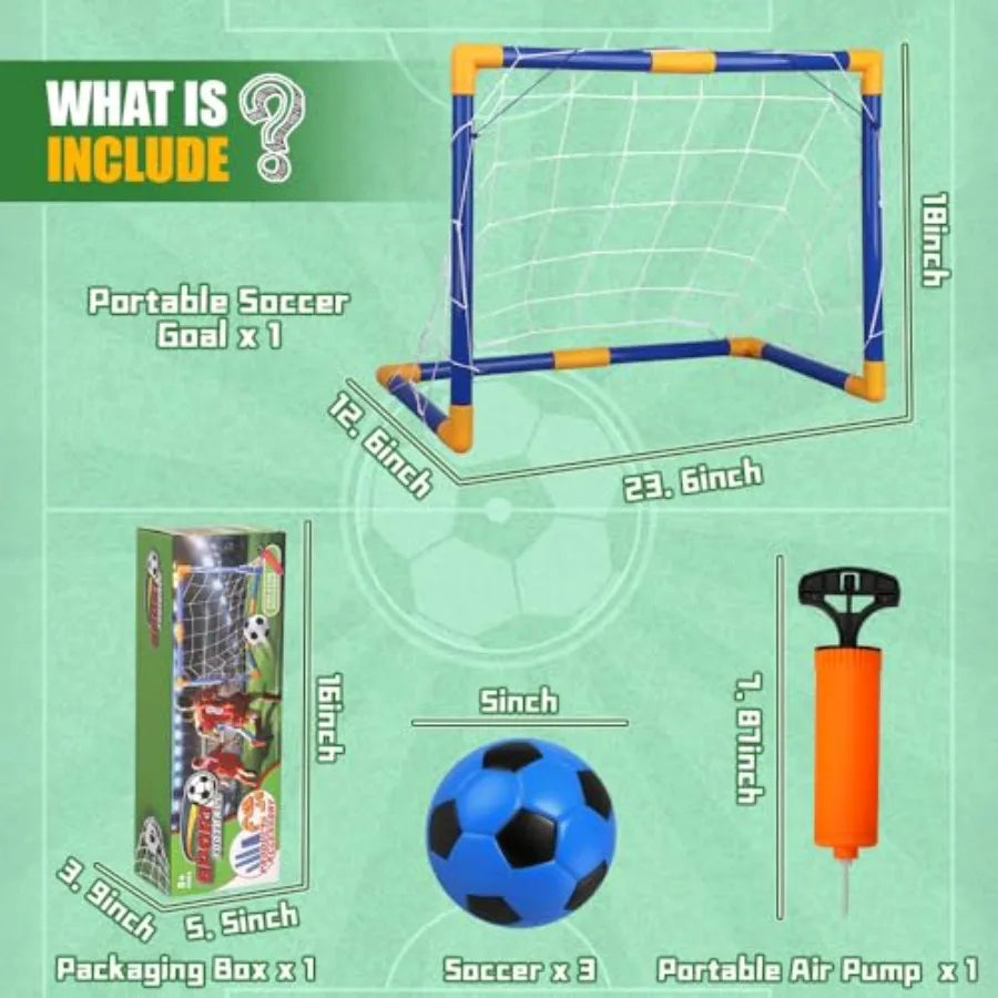 Soccer Goal Set 23" W×18" H×12" D