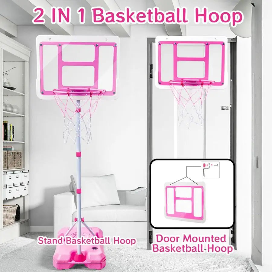 Toddler Indoor/Outdoor Basketball Hoop with Stand