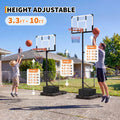 3-10FT Adjustable Basketball Goal
