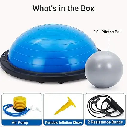 60Cm Balance Ball Trainer with Non-Slip Base