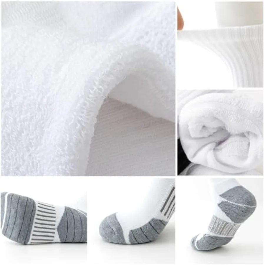 8 Pairs Mens Athletic Crew Socks