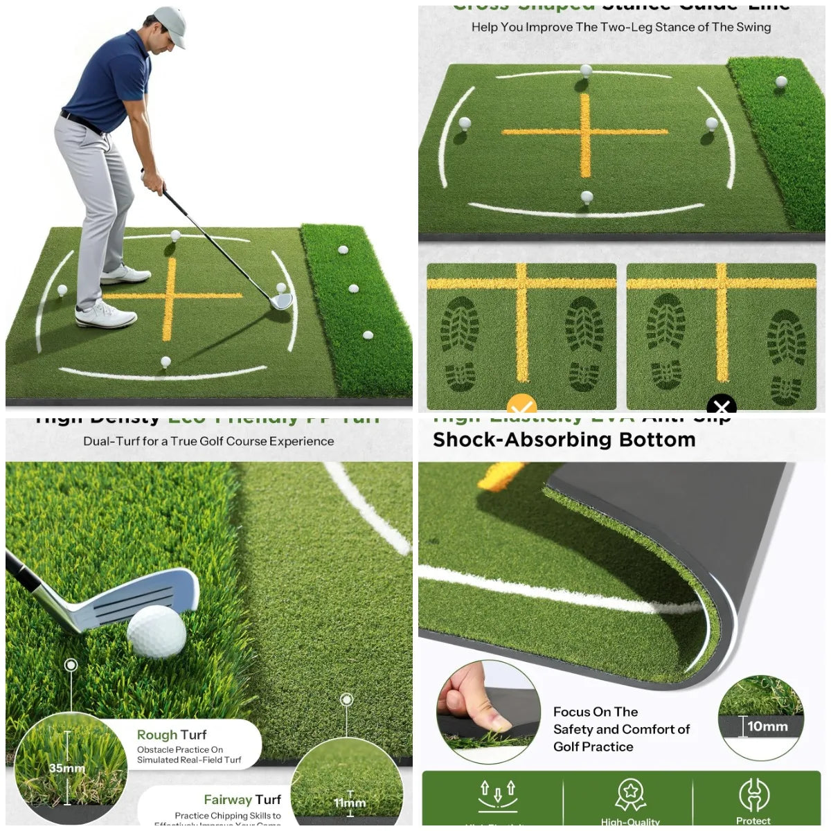 Mat with Dual Turf