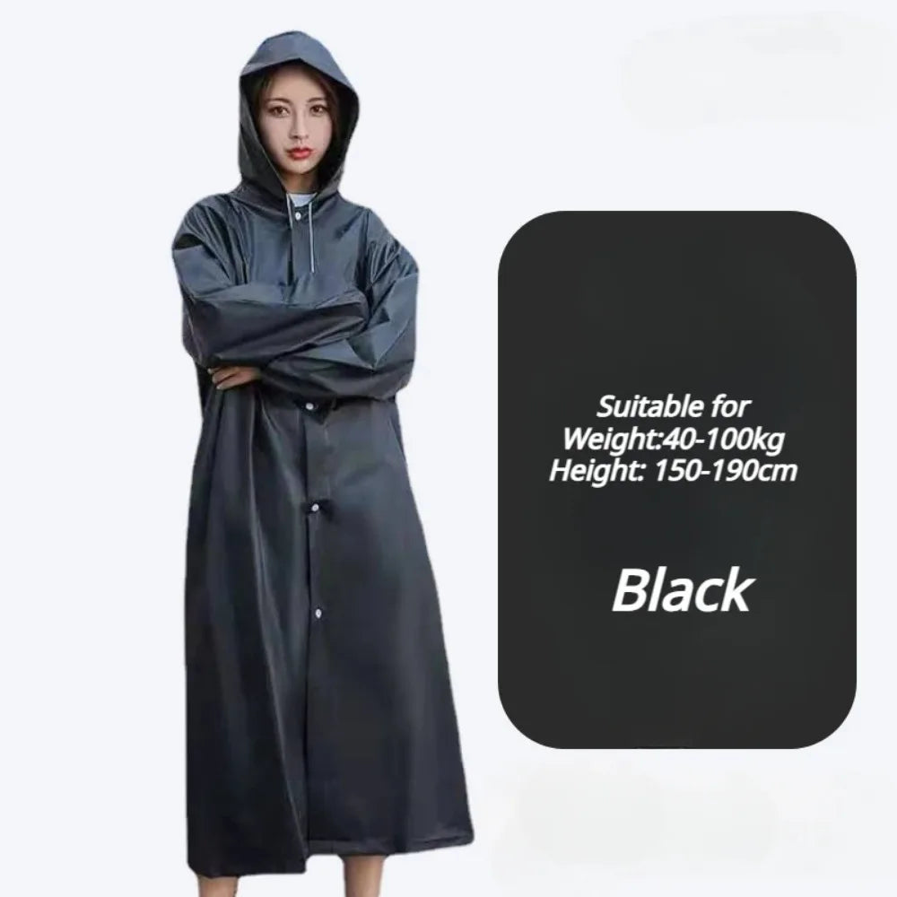 Adult Waterproof Long Raincoat Women's Men's