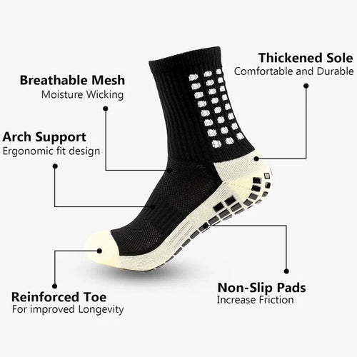 1/4 pairs Anti-slip Soccer Women Men
