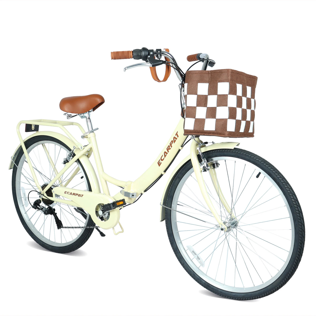26 Inch Folding Beach Cruiser Bike for Women
