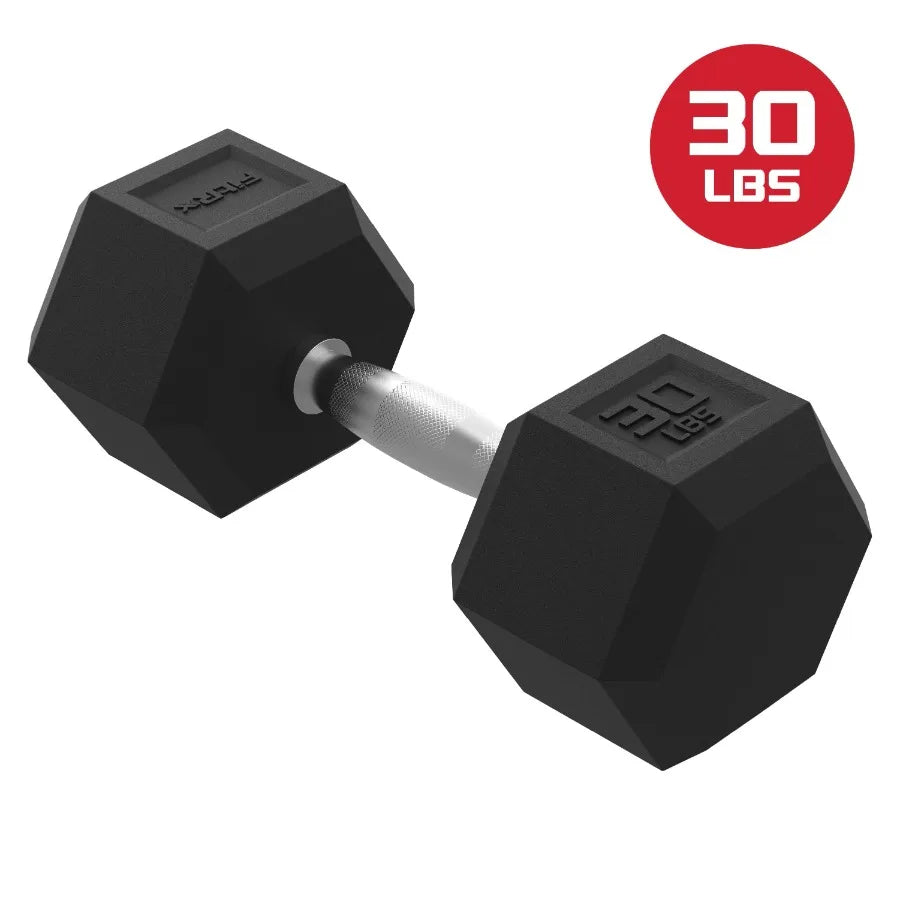 2 pack 30lbs Rubber Hex Dumbbell