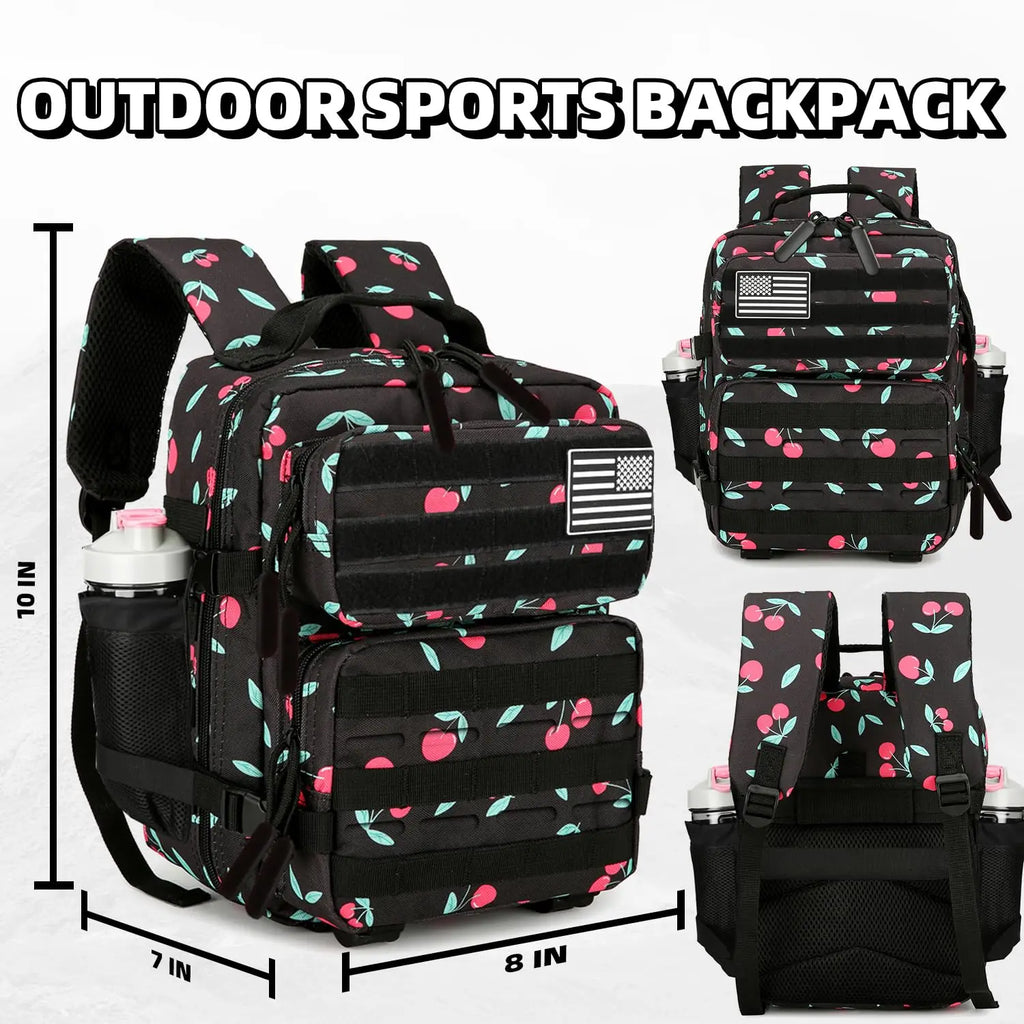 9L Cherry Print Tactical Backpack