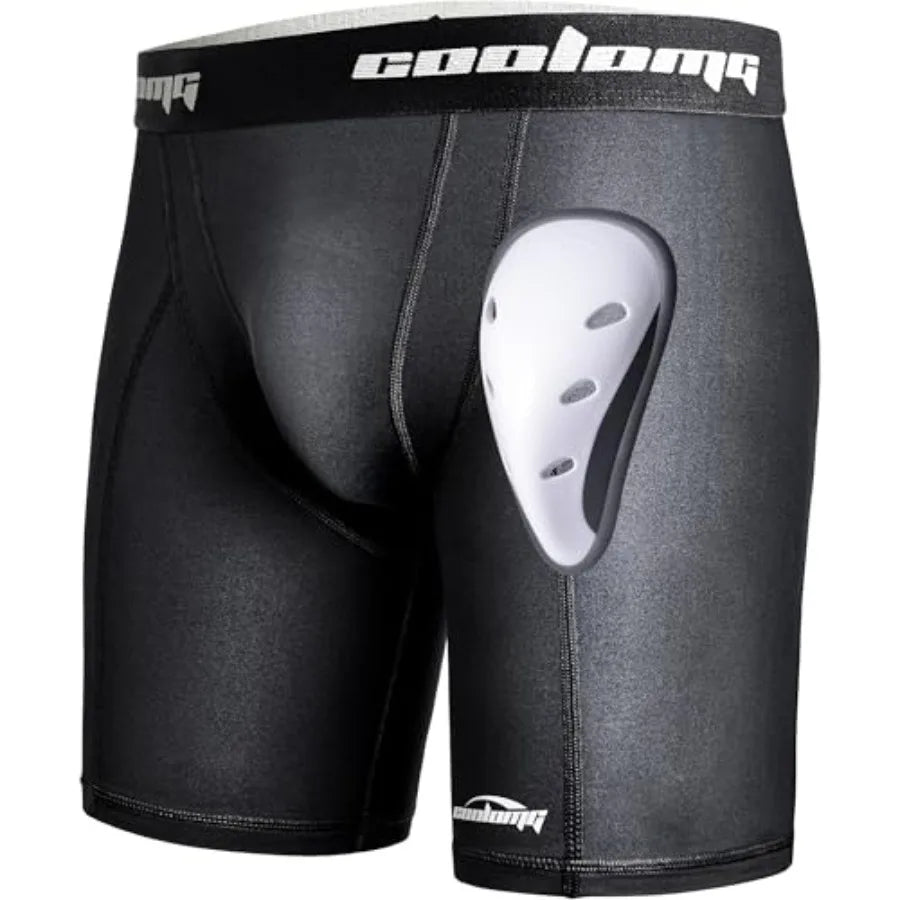Mens Compression Shorts with Cup