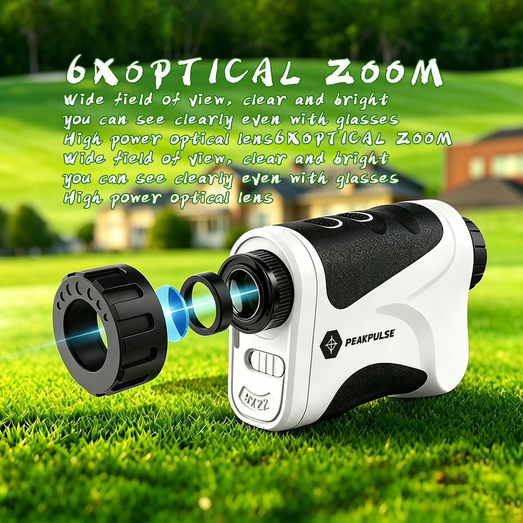 Golf Laser Rangefinder 650Yards 6X Magnification