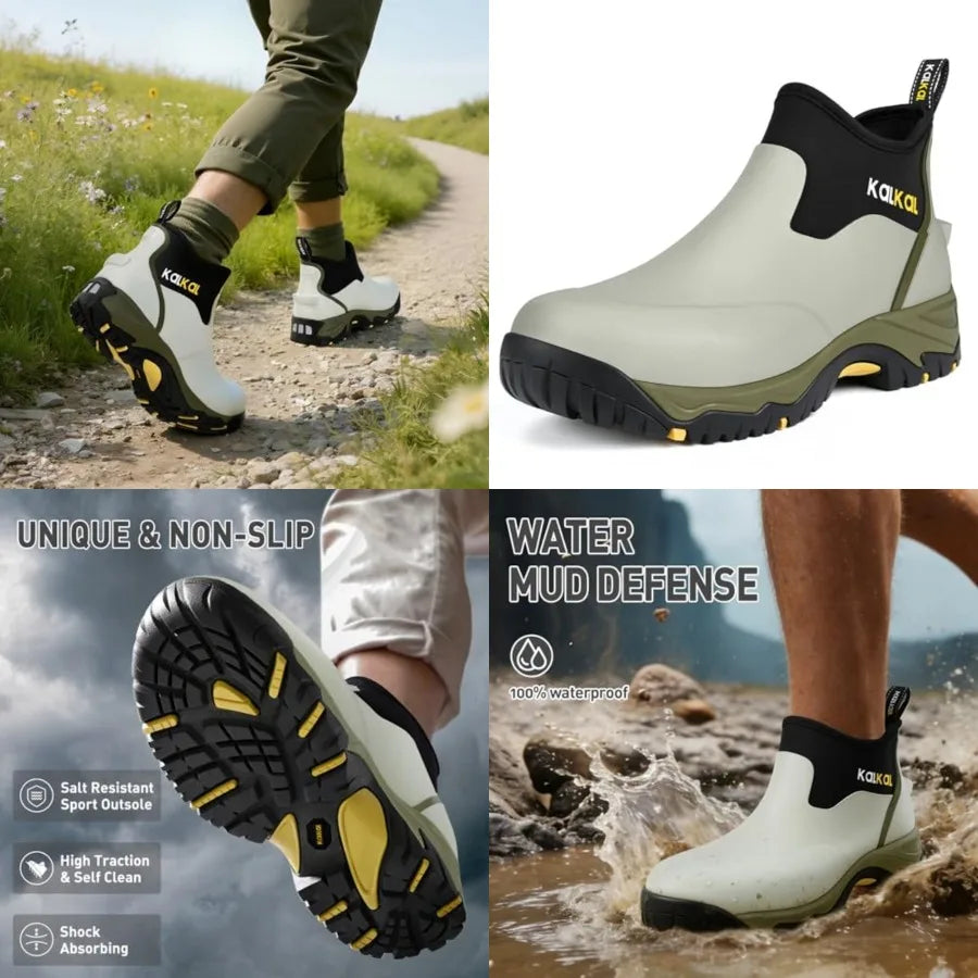 Waterproof Ankle Rain Boots