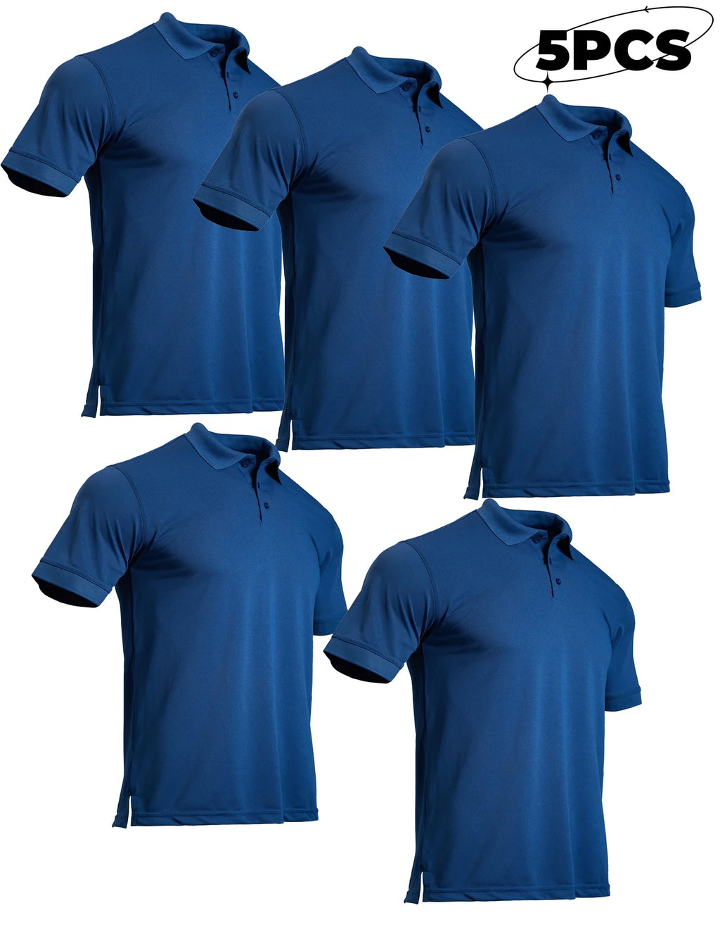 5-piece men's mosquito proof quick drying golf shirt