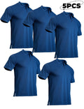 5-piece men's mosquito proof quick drying golf shirt