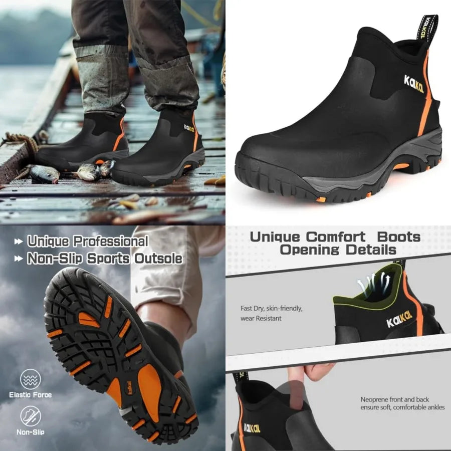 , Men's Rubber BootsWaterproof