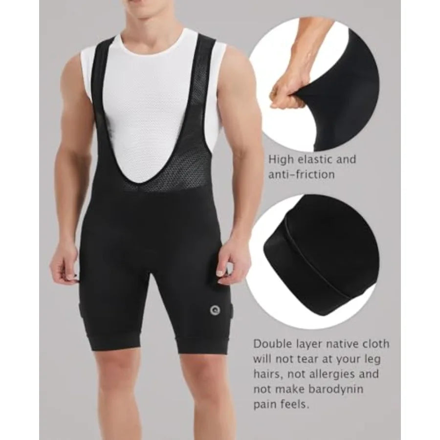 Men's Cycling Bib Shorts 4D Padded
