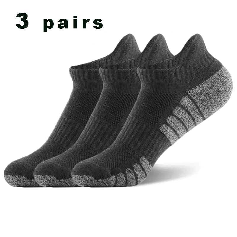3 Pairs Professional Men's Fitness Ankle Socks