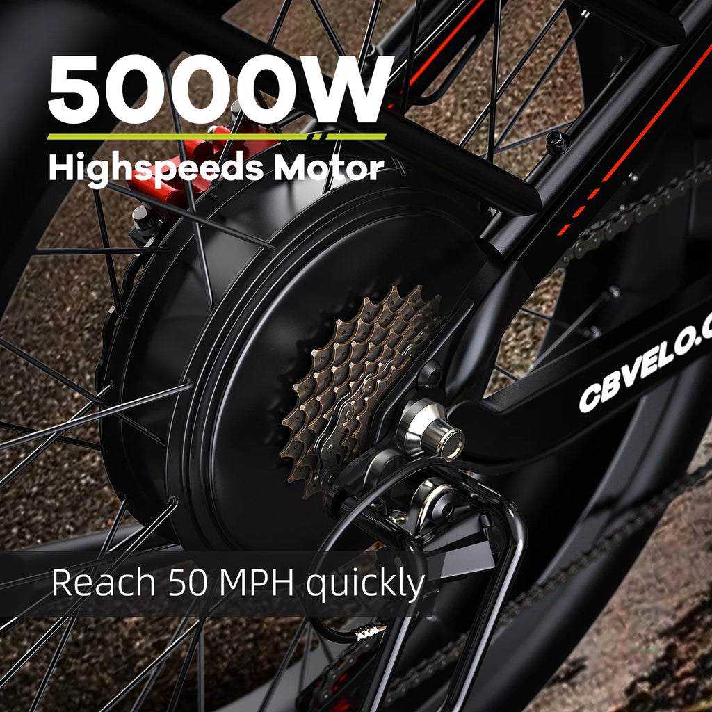 Strong Power Ebike 5000W Motor