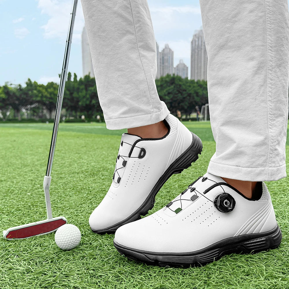 Spiked Men Golf Shoes Waterproof