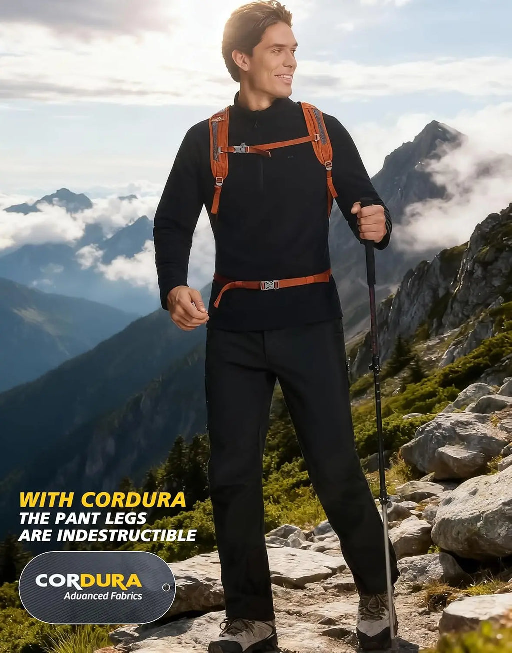 Men's Fleece Lined Hiking Pants