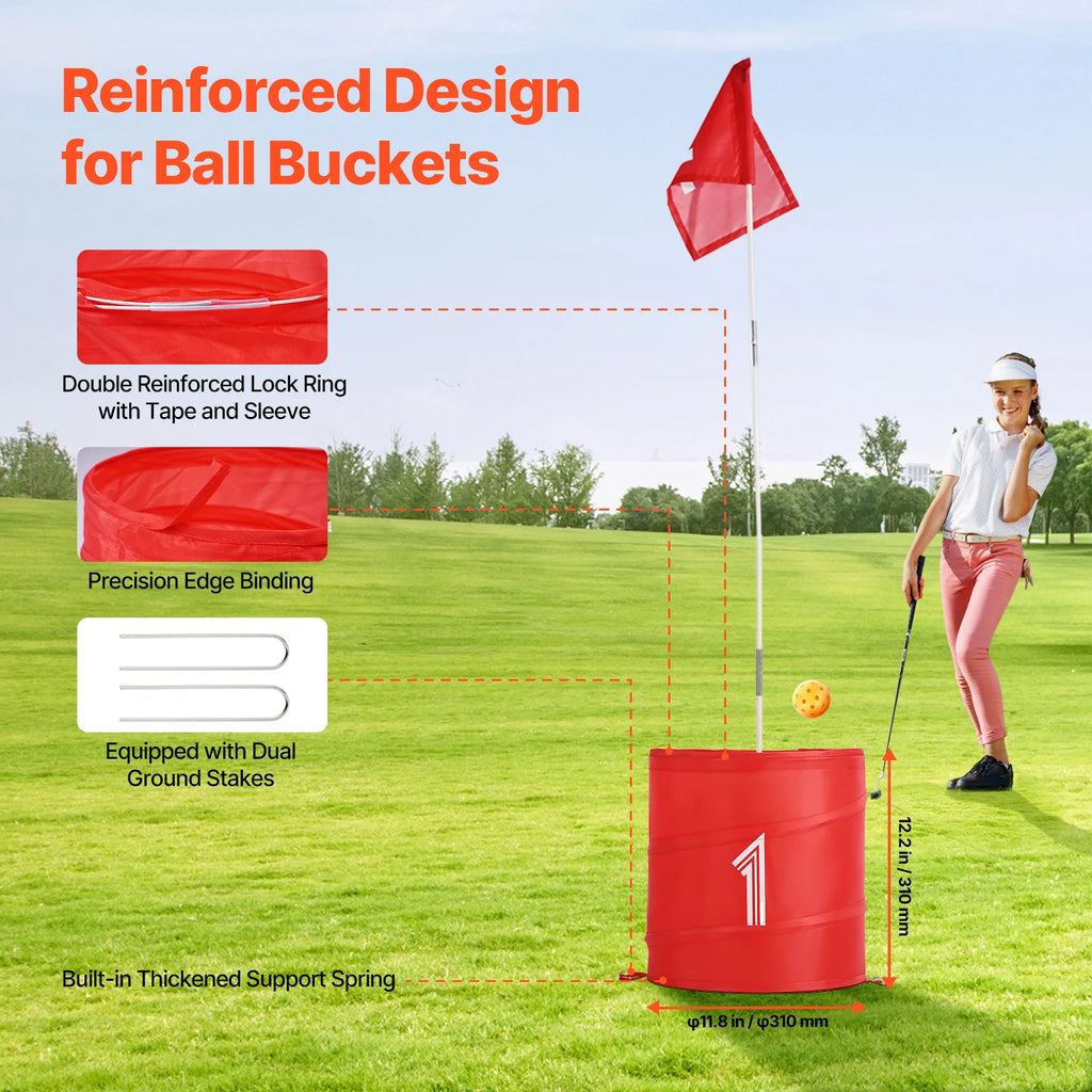 Backyard Golf Game Portable Bucket Golf Course