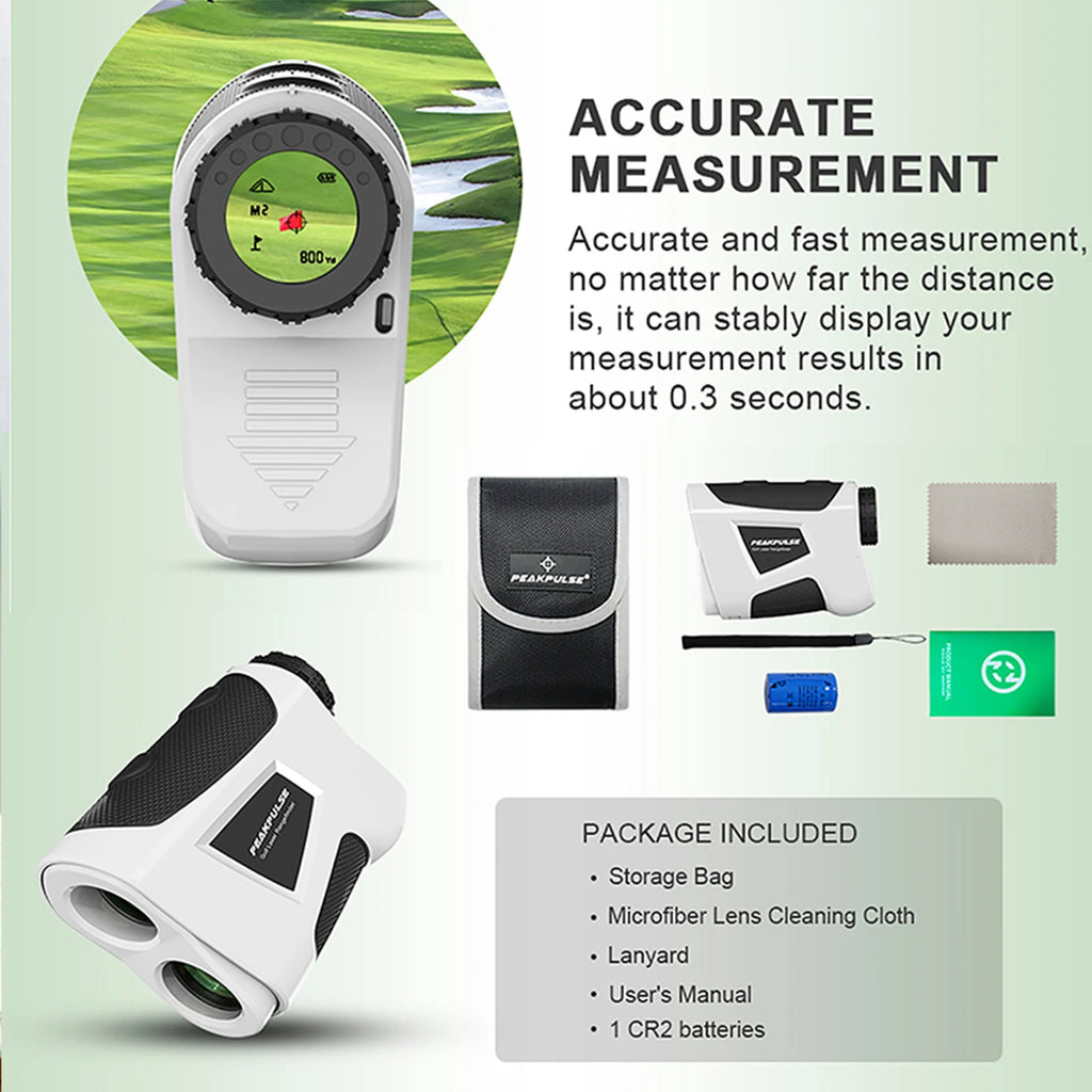 Magnetic Golf Laser Rangefinder 6X Magnification 650Yards