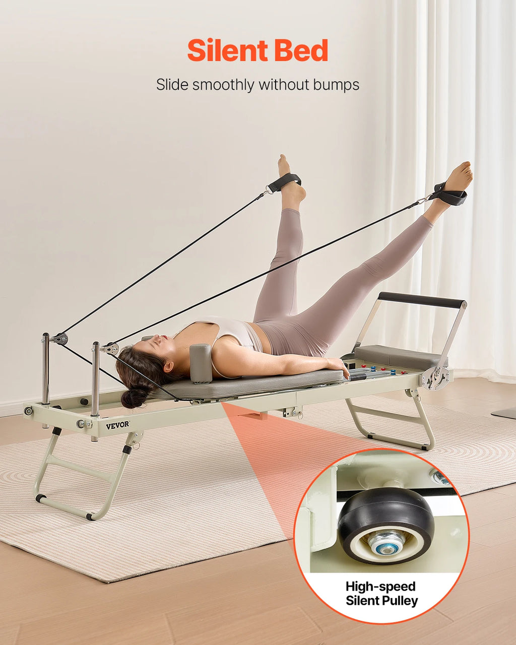 Pilates Bed with Dual Resistance- Spring & Cord