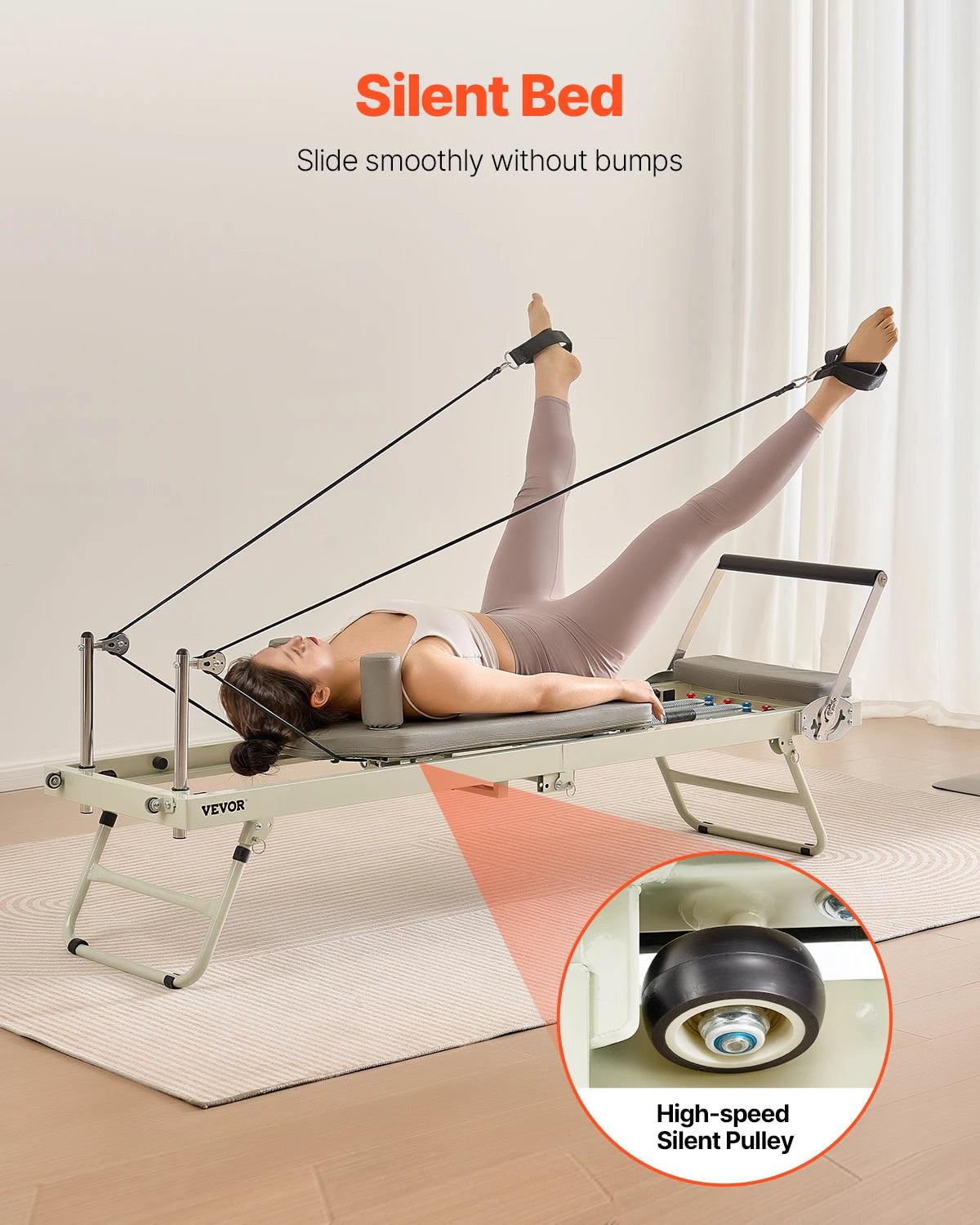 Pilates Bed with Dual Resistance- Spring & Cord