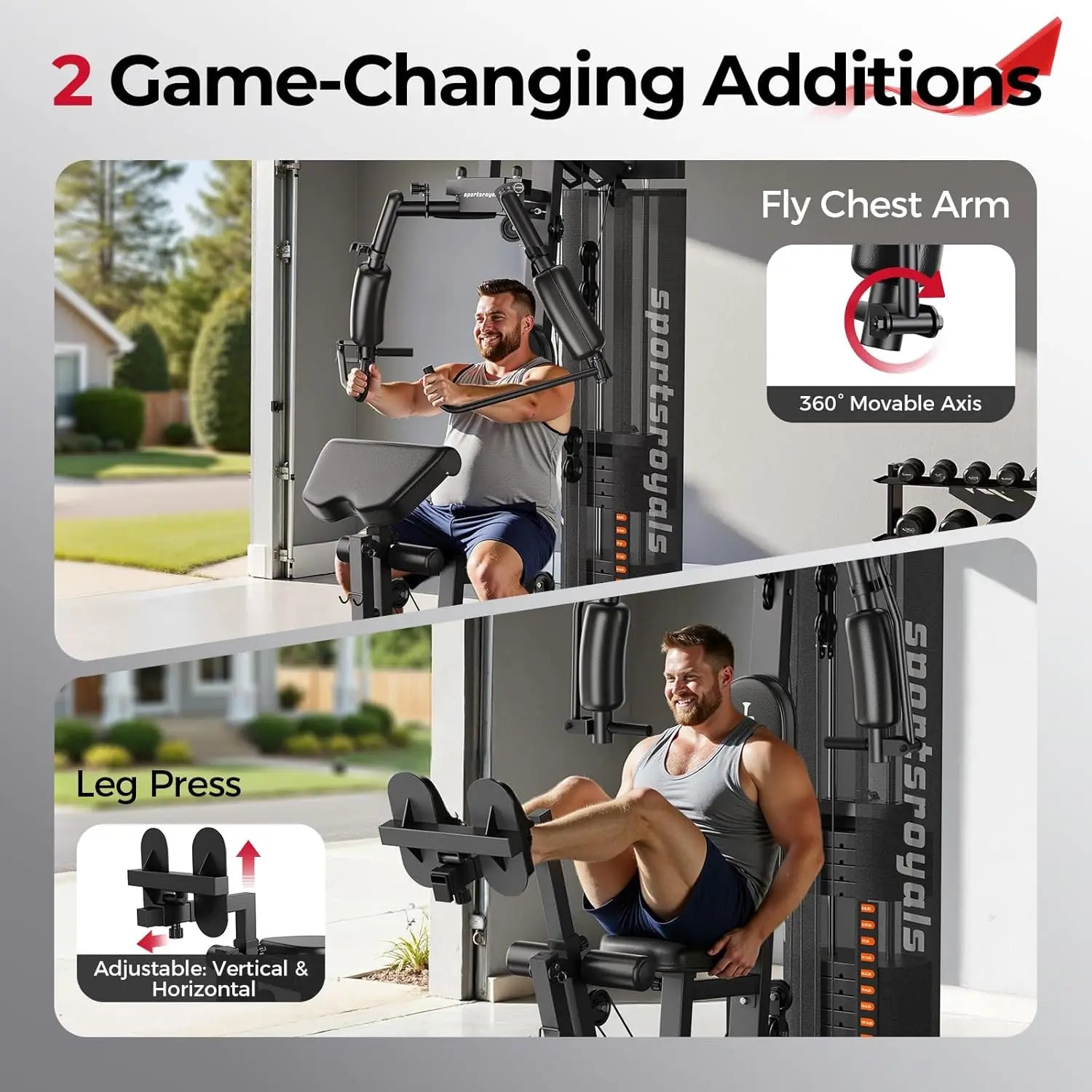 Home Gym Equipment, 150LBS Weight Stack