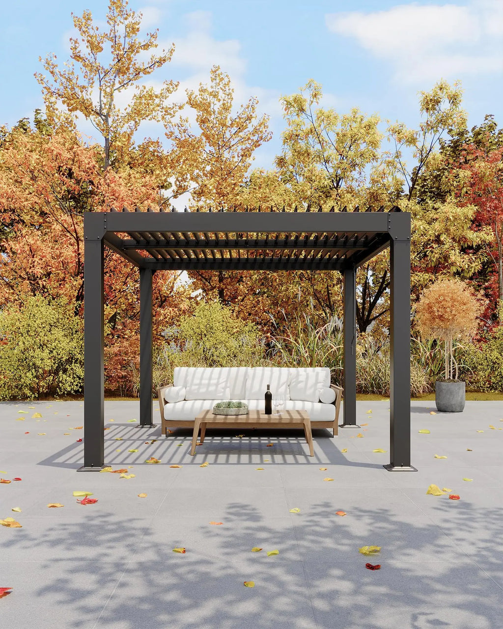 All-Weather Hardtop Gazebo With Integrated Drainage