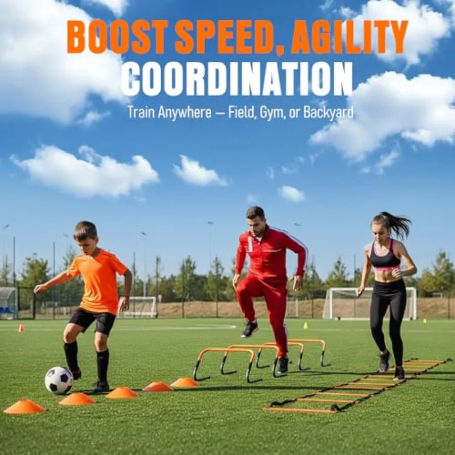 Agility Ladder, Soccer Football Training Equipment Set