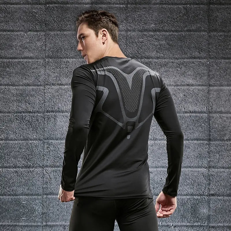 Mens Gym Compression Shirt Rashgard Fitness