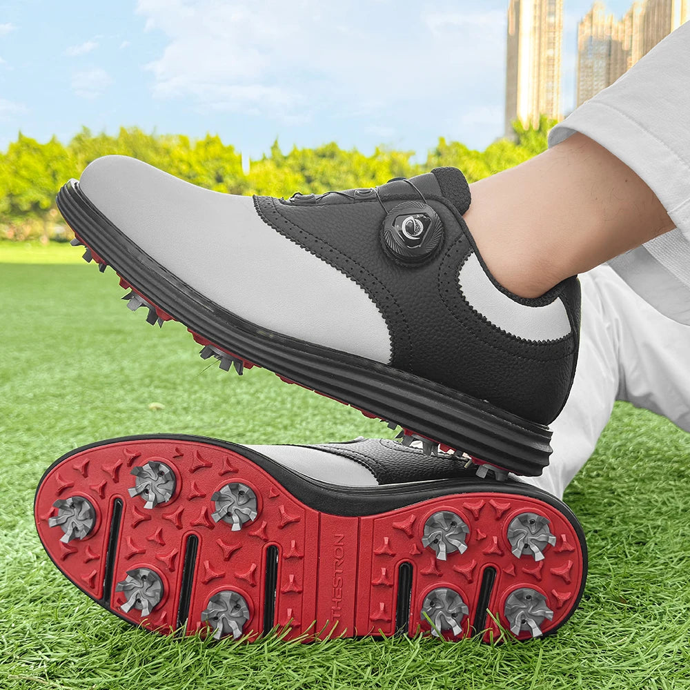 Spiked Men Golf Shoes Waterproof