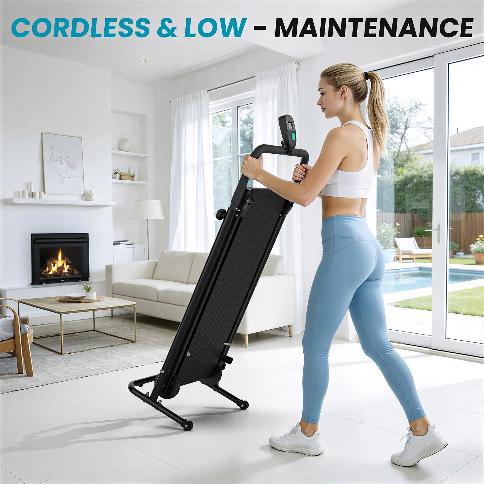 Non-Motorized Foldable Workout Treadmill