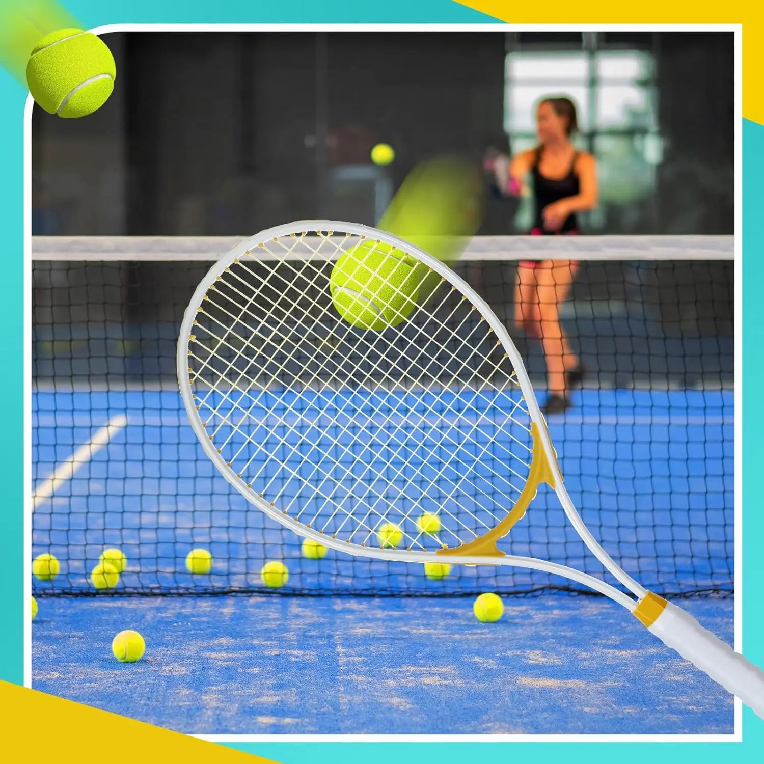 4 Pcs 27"Tennis Rackets for Adults