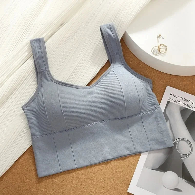 Crop Top Push Up Sport Bra