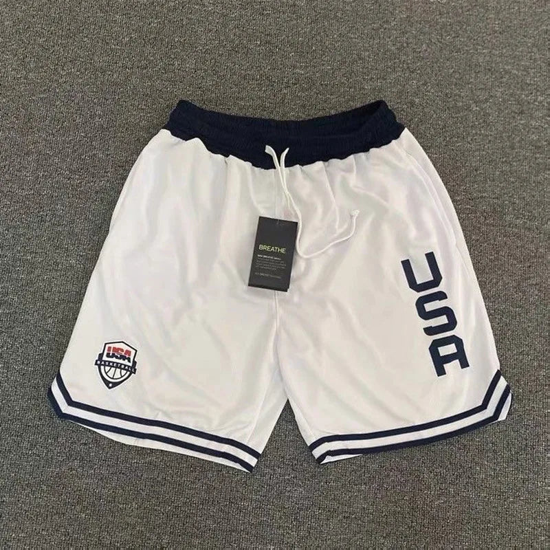 Basketball Running Shorts Men  Elastic Waist