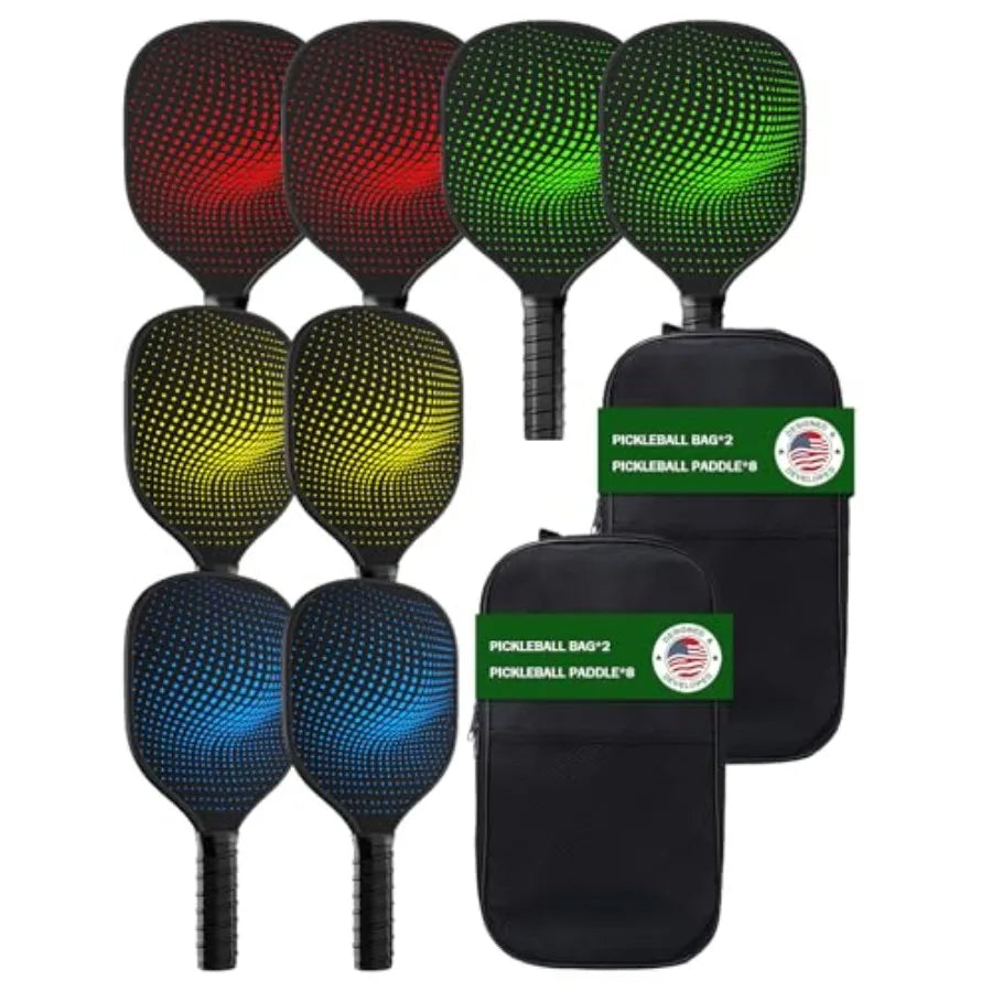 8-Pack Pickleball Paddles Set