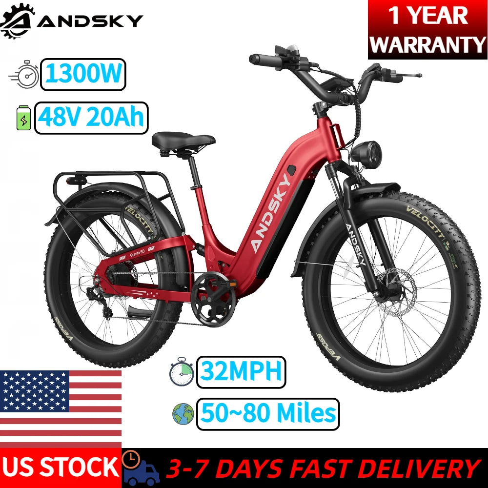 Commuter Electric Bicycle 80Miles Long Range