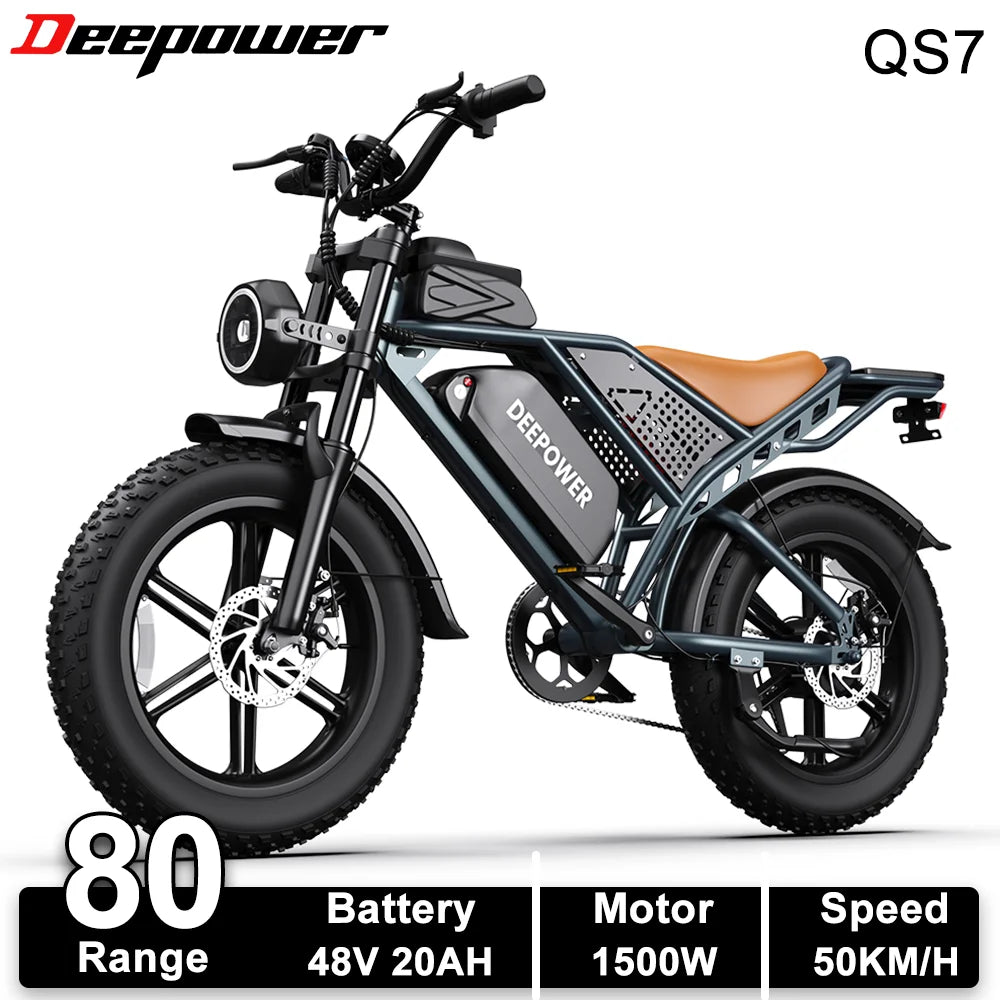 Adult Electric Bike 1500W 48V 60Ah