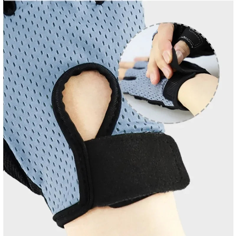 Womens Gym Fingerless Workout Gloves